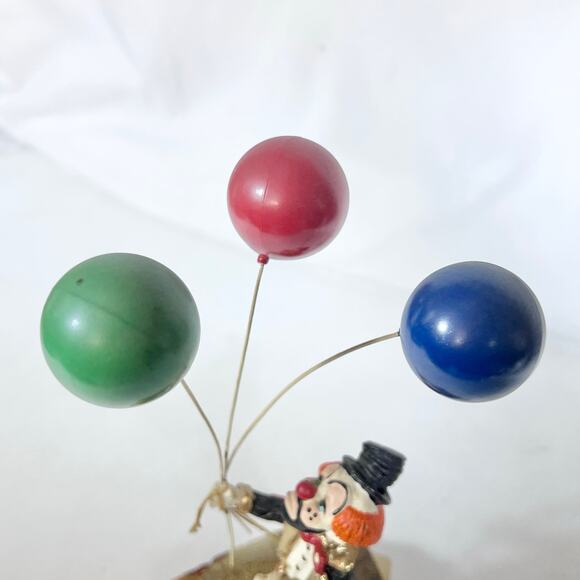 Ron Lee Clown with Balloons Figurine Gold Onyx Hand Painted Signed 1979 Early - Picture 7 of 16